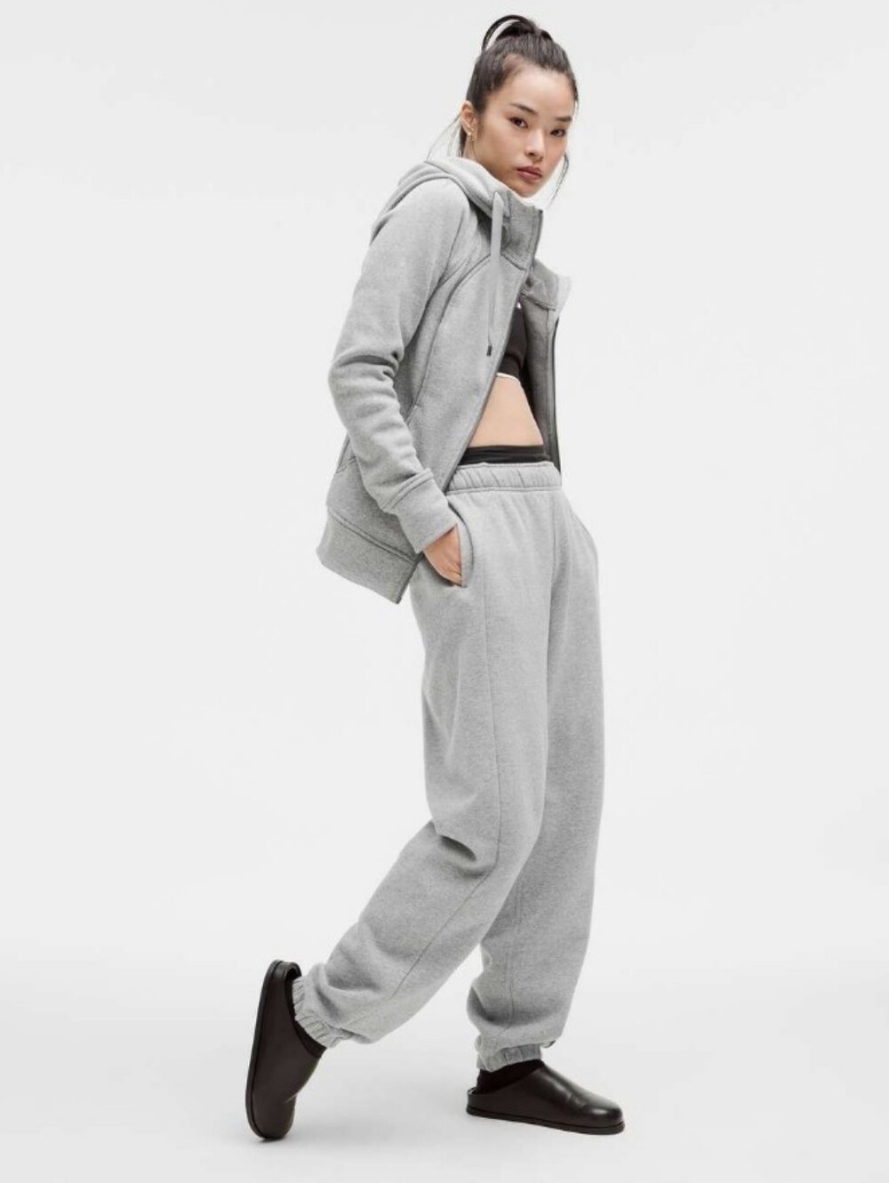 Lululemon Scuba Mid-Rise Oversized Jogger *Tall Heathered Medium Grey